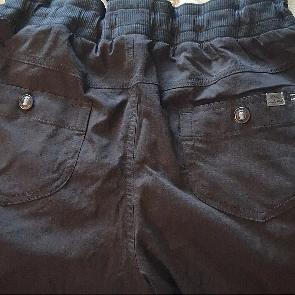 L.L.Bean  Women's  Vista Camp Pant Cargo Straight Leg Medium Black